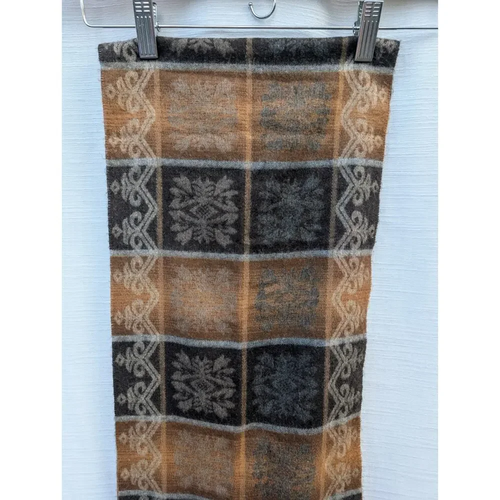 V Fraas Cashmink 100% Acrylic Scarf Made In Germany Preppy‎ Dark Academia